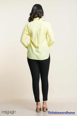 Engage Long Sleeve Buttoned Up Top