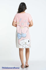 Printed Night Dress - Free Size