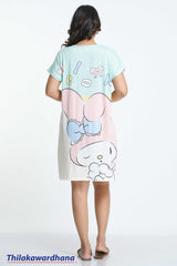 Printed Night Dress - Free Size