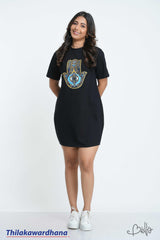 Bella Graphic Printed T Shirt Dress