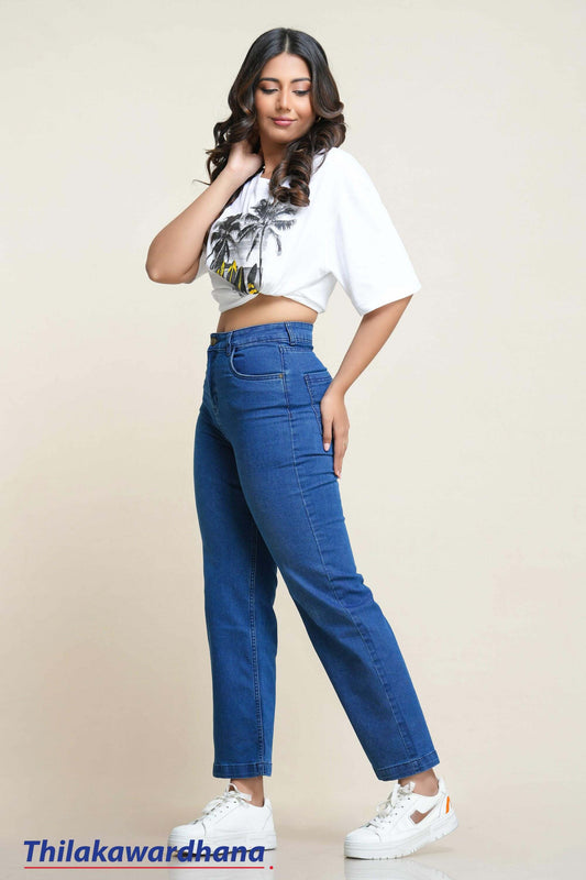 High-Rise Classic Blue Jean