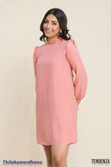 Tendenza Bishop Sleeve Baby Doll Mini Dress