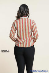 Tendenza Front Pocket Long Sleeve Top