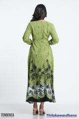 Tendenza V Neck Sunset Maxi Dress