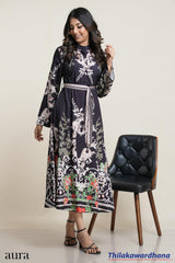 Midnight Royale Printed Maxi Dress