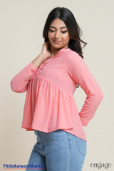 Engage Blush Breeze Peplum Top