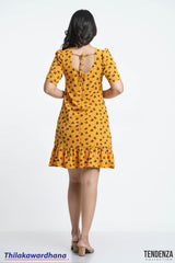 Tendenza Ditsy Floral Empire Fit & Flare Dress