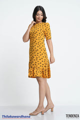 Tendenza Ditsy Floral Empire Fit & Flare Dress