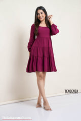 Tendenza Tiered Peplum Dress