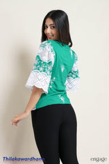 Engage Emerald Lace Bloom Top
