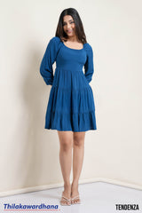 Tendenza Tiered Peplum Dress