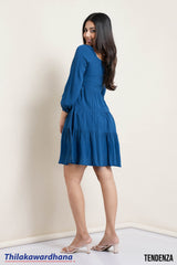 Tendenza Tiered Peplum Dress