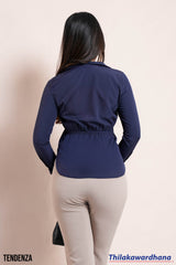 Tendenza Side Buttoned Wrap Shirt