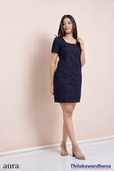 Aura Denim Allure Short Dress