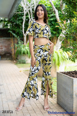 Aura Printed Slit Detailed Co-Ord Set