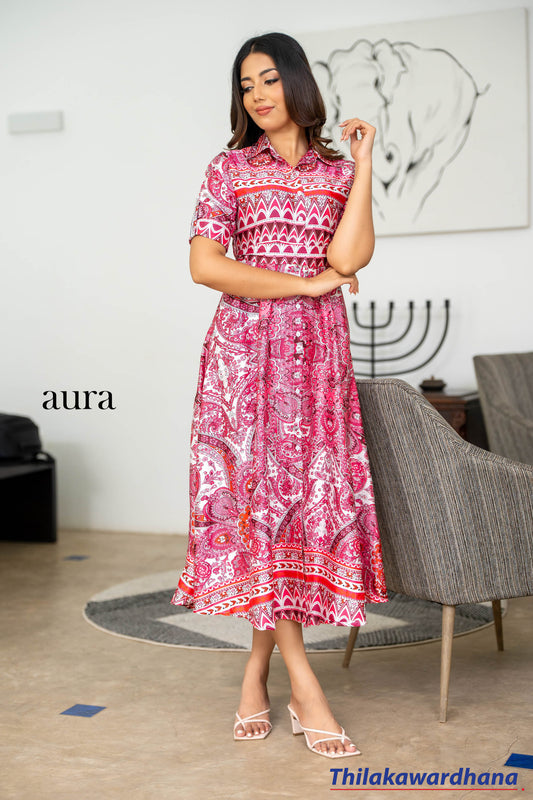 Aura Strappy Satin Maxi Dress