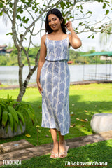 Tendenza Strappy Side Slit Maxi Dress
