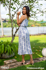 Tendenza Strappy Side Slit Maxi Dress