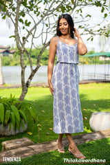 Tendenza Strappy Side Slit Maxi Dress