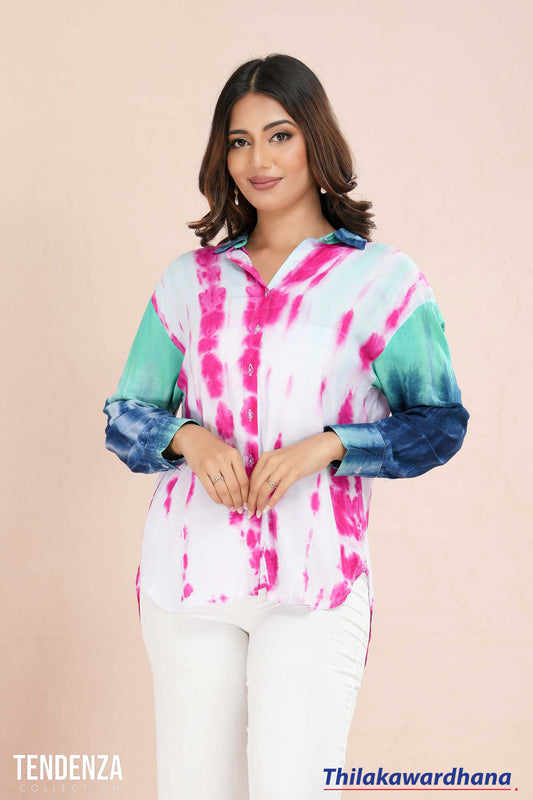 Tendenza Vivid Breeze Tie & Dye Shirt