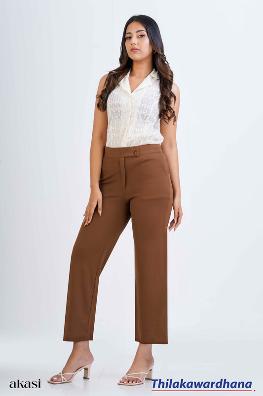 Akasi Truffle Tailored Pants