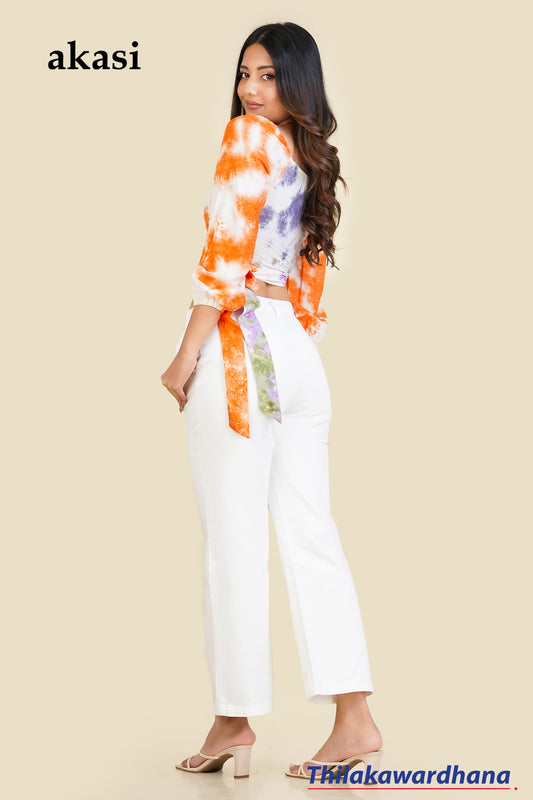 Akasi Mid Waist Twill Pant