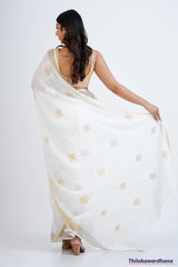 Embroidered Cotton Saree