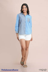 Engage Striped Printed Shirt