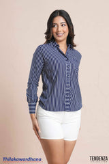 Tendenza Striped Long Sleeve Shirt