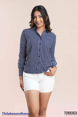 Tendenza Striped Long Sleeve Shirt