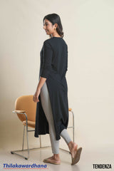 Tendenza Longline Side Slit Tunic Top