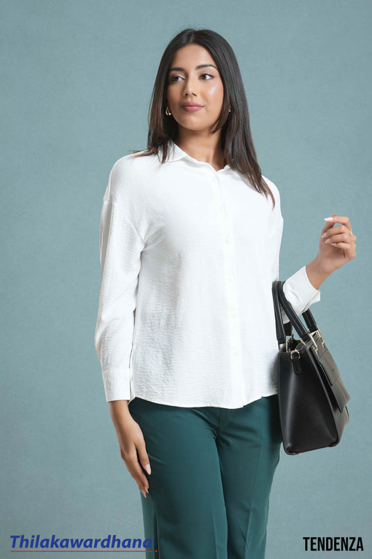 Tendenza Drop Shoulder Button Down Shirt