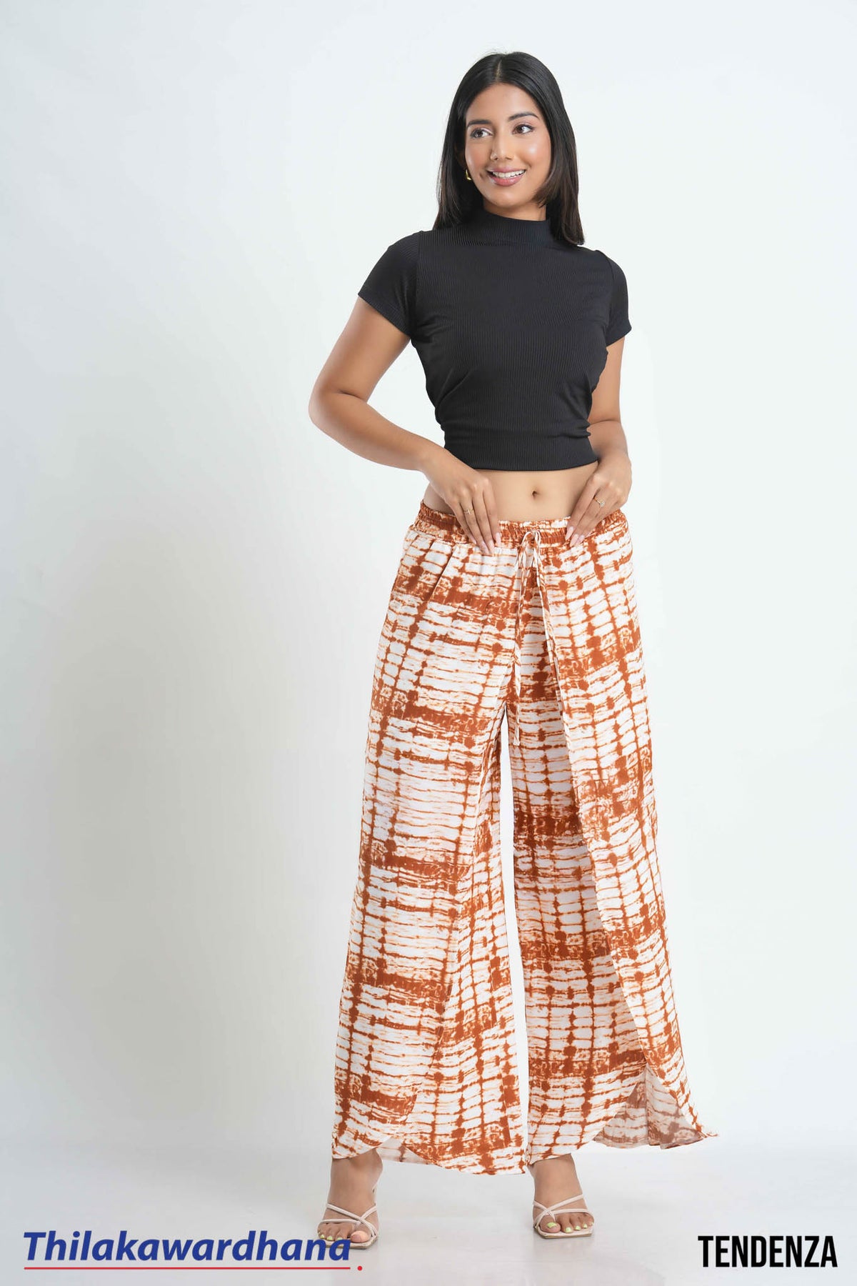 Tendenza Waist Gathering Loose Fit Pant