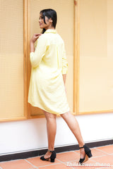 Aura Lemon Drop Shirt Dress