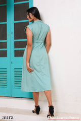 Aura Mint Breeze Wrap WW Dress