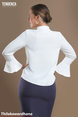 Tendenza Long Sleeve Lace Insert WW Top