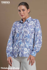 Tendenza Botanical Bloom Button Up Shirt