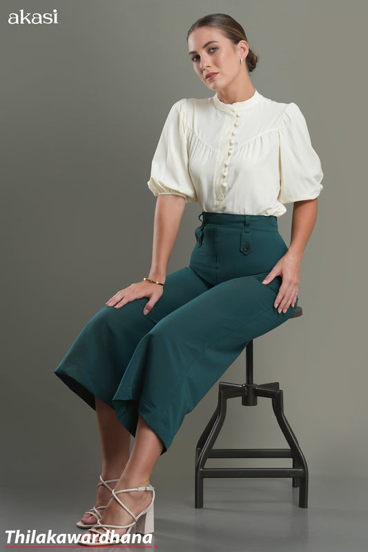 Akasi Deep Teal Flare Pant