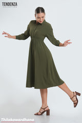 Tendenza Forest Poise Midi Gown Dress