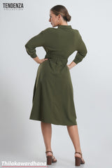 Tendenza Forest Poise Midi Gown Dress