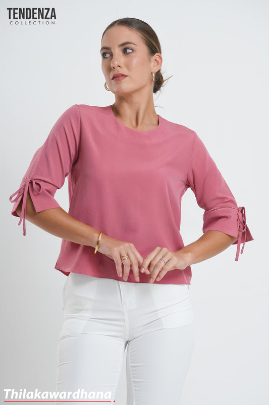 Tendenza Lace Detailed Long Sleeve Top