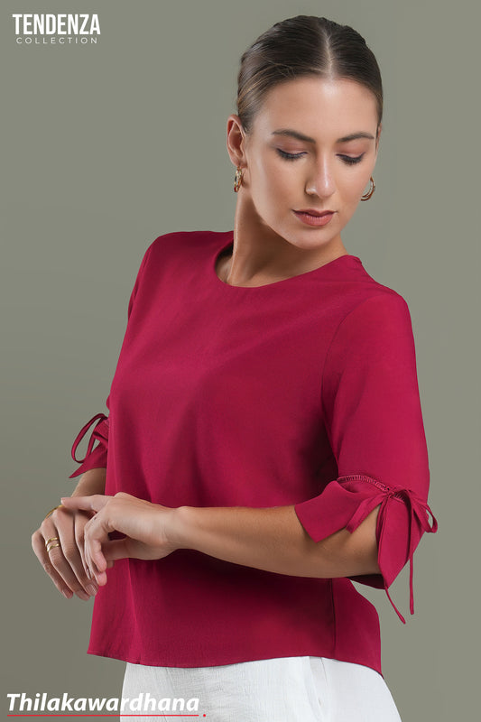 Tendenza Lace Detailed Long Sleeve Top