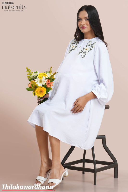 Tendenza Elsie Long Sleeve Maternity Dress
