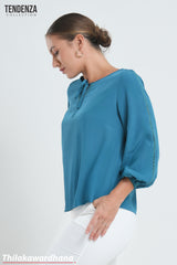 Tendenza Lace Detailed Long Sleeve Top