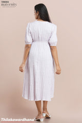 Tendenza Front Overlap Midi Maternity Dress