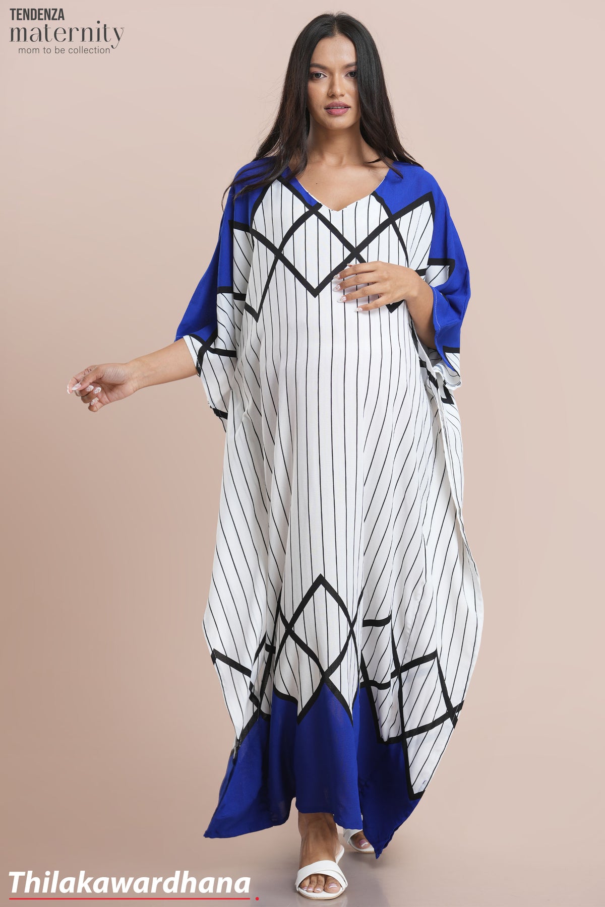 Tendenza Printed Maternity kaftan Dress