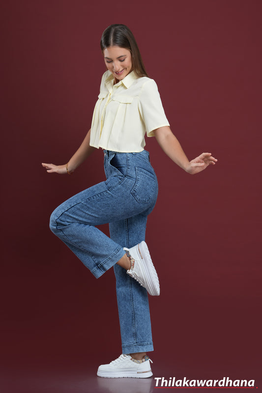 Mid-Rise Utility Straight Jean