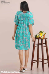 Tendenza Shoulder Smocked Maternity Dress