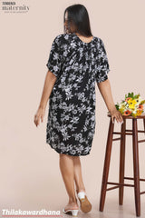 Tendenza Shoulder Smocked Maternity Dress