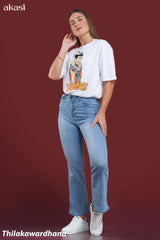 Retro Flare Blues Light Washed Jean